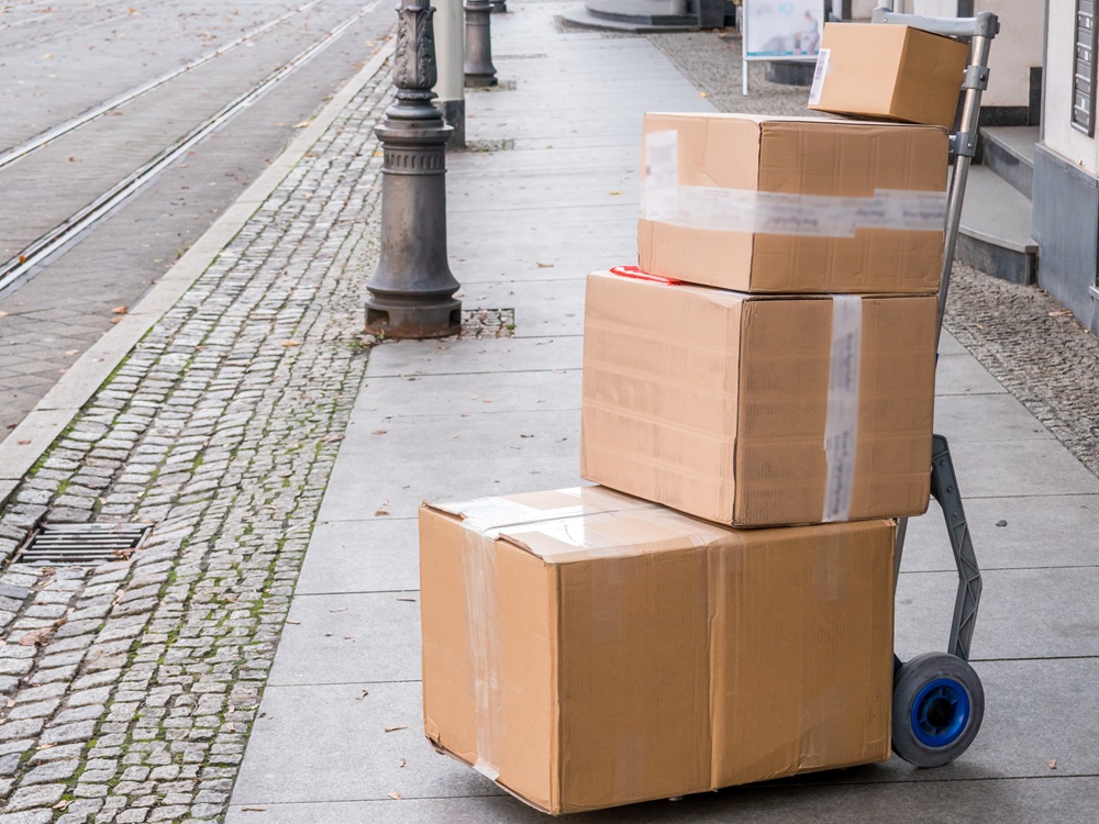 Paket Lieferung Online Shopping