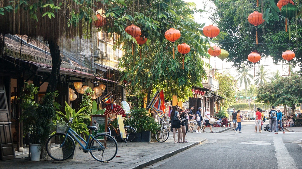 Straße in Hoi An in Vietnam