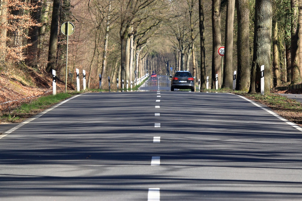 Landstraße in Deutschland